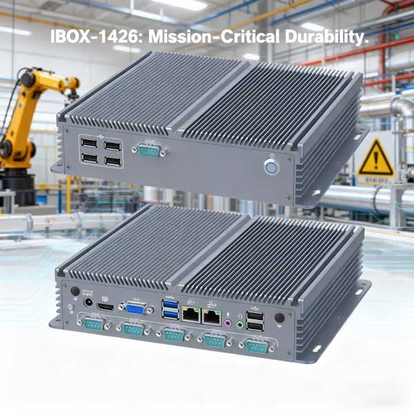 IBOX-1426 - Industrial PC with Intel Pentium J3710, 5x COM, HDMI+VGA | IWILL UK